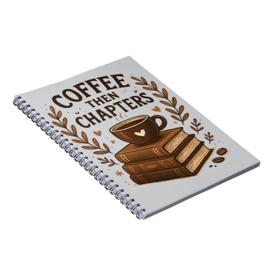 ☕ Coffee Dann Kapitel - Cosy Book Lover Design Notizblock (Rechte Seite)