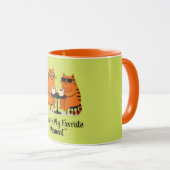 Coffee Date Cat Couple Mug Tasse (VorderseiteRechts)
