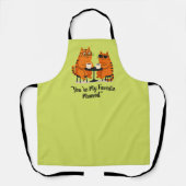 Coffee Date Cat Couple Schürze (Vorderseite)