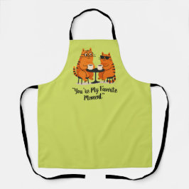 Coffee Date Cat Couple Schürze