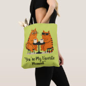 Coffee Date Cat Couple Tasche (Von Nahem)