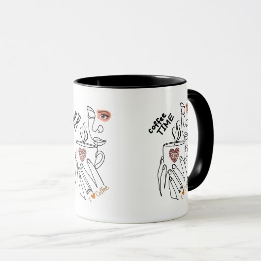 Coffee Day Art Print Design Tasse (VorderseiteRechts)