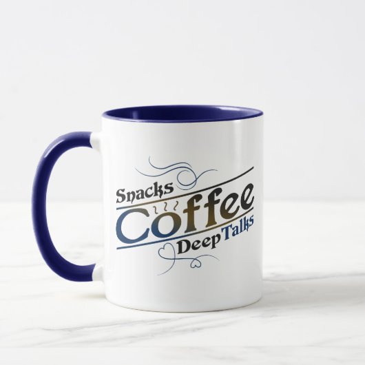 Coffee Deep Talk Mug for Coffee Lovers Tasse (Links)