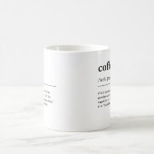 Coffee Definition Coffein Addict Barista Kaffeetasse (Mittel)