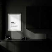 Coffee Definition Poster | Dictionary Style