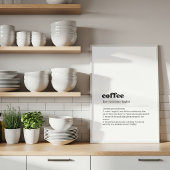 Coffee Definition Poster | Dictionary Style