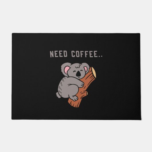 Coffee Design Funny Fußmatte (Vorderseite)