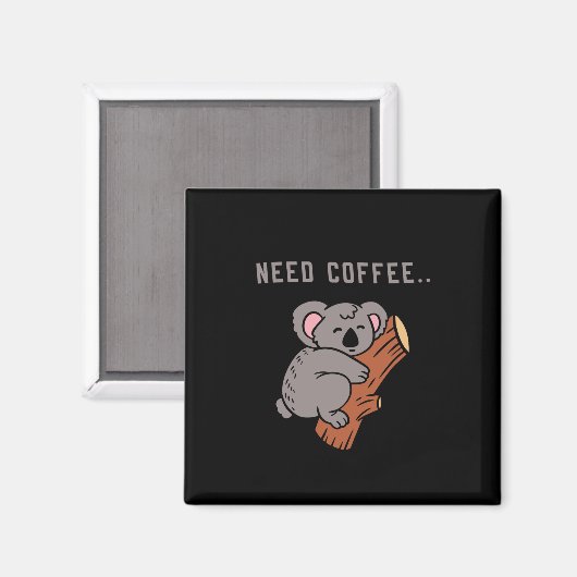 Coffee Design Funny Magnet (Vorderseite/Rückseite)