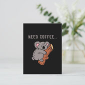 Coffee Design Funny Postkarte (Stehend Vorderseite)