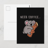 Coffee Design Funny Postkarte (Vorne/Hinten)