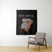 Coffee Design Funny Wandteppich (Beispiel)