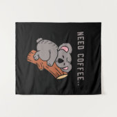 Coffee Design Funny Wandteppich (Vorderseite (Horizontal))