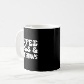 Coffee Dogs Crime Shows Funny Quote Dog Lovers Cof Kaffeetasse (Vorderseite Links)
