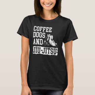 Coffee Dogs Jiu Jitsu BJJ Hunde T-Shirt