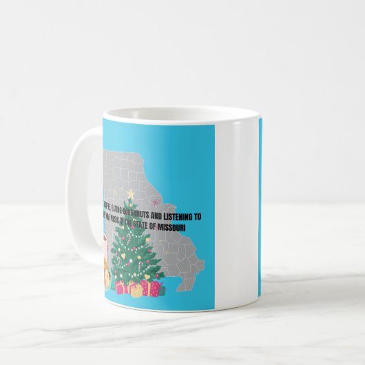 Coffee, Donuts and Christmas Music in Missouri Kaffeetasse (Vorderseite Links)