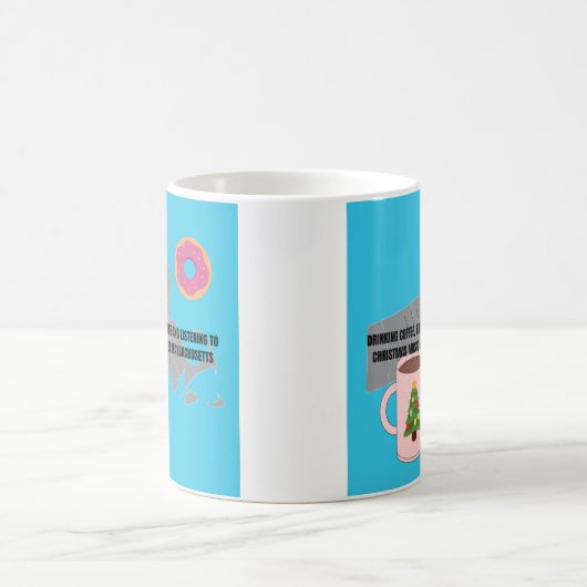 Coffee, Donuts, Christmas Music in Massachusetts Kaffeetasse (Mittel)