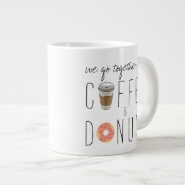 "Coffee & Donuts" Jumbo-Tasse