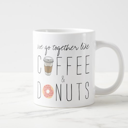 "Coffee & Donuts" Jumbo-Tasse (Rechts)