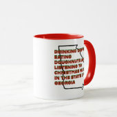 Coffee, Doughnuts and Christmas Music in Georgia Tasse (VorderseiteRechts)