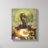 Coffee Dragon 8x10 Canvas Print Leinwanddruck (Vorderseite)