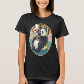 Coffee drinking panda T-Shirt (Vorderseite)