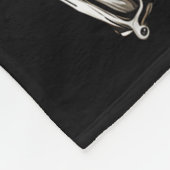 Coffee Drinking Skeleton Pumpkin Halloween Costume Fleecedecke (Ecke)