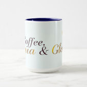 Coffee Dua & Glow Moderne Muslimah Tasse (Zentrum)
