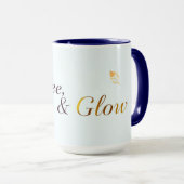 Coffee Dua & Glow Moderne Muslimah Tasse (VorderseiteRechts)