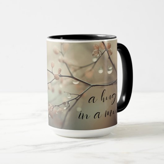 "Coffee... Eine Umarmung in einer Tasse" Tasse (VorderseiteRechts)