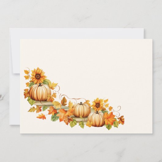 Coffee Erntedank Brunch Einladung (Rückseite)