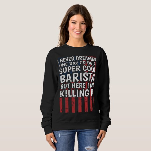 Coffee  Espresso Barista Sweatshirt (Vorne ganz)