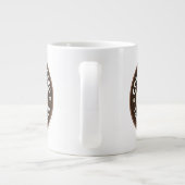 Coffee Espresso Label mit zeitgenössischem Design Jumbo-Tasse (Rückseite)