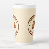 Coffee Espresso Label mit zeitgenössischem Design Milchtasse (Vorderseite)