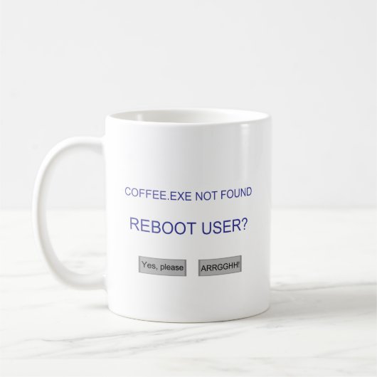 Coffee.exe Kaffeetasse (Links)