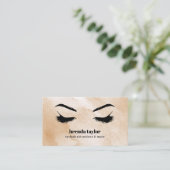 Coffee Eyelash Browbar beruflich Visitenkarte (Stehend Vorderseite)