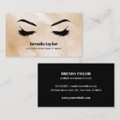 Coffee Eyelash Browbar beruflich Visitenkarte (Vorne/Hinten)