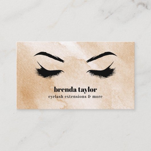 Coffee Eyelash Browbar beruflich Visitenkarte (Vorderseite)
