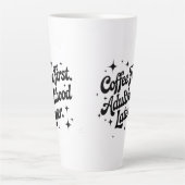 Coffee First, Adulthood Later Milchtasse (Vorderseite)