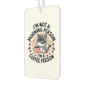 Coffee-First Attitude Fun Cat Design Autolufterfrischer (Links)
