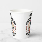 Coffee-First Attitude Fun Cat Design Pappbecher (Rechts)