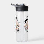 Coffee-First Attitude Fun Cat Design Trinkflasche (Rechts)
