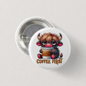 Coffee First  Button (Vorne & Hinten)
