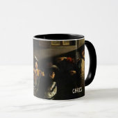 Coffee First! Caravaggio Mug - Custom Name Tasse (VorderseiteRechts)