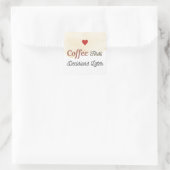 Coffee First Entscheidungen später Sticker (Tasche)
