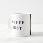 Coffee First, Everything Else Later – coffee lover Kaffeetasse (Vorderseite Links)