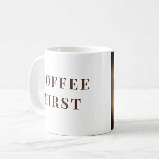 Coffee First, Everything Else Later – coffee lover Kaffeetasse (Vorderseite Links)