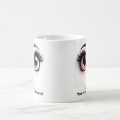 Coffee First, Fabulous Eyes Funny Face Kaffeetasse (Mittel)