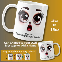 Coffee First, Fabulous Eyes Funny Face Kaffeetasse