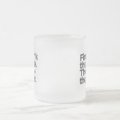 Coffee First Frosted Glass Mug Mattglastasse (Mittel)