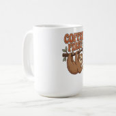 Coffee First Funny Sloth Mug Kaffeetasse (Vorderseite Links)